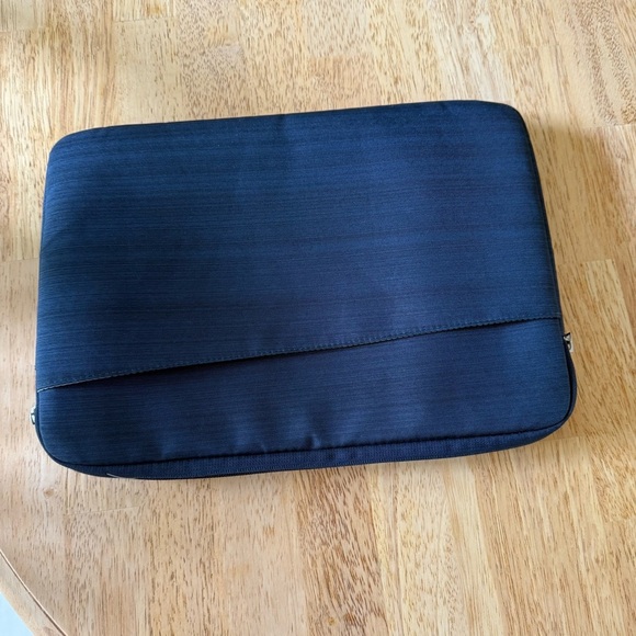 Lacdo padded laptop sleeve case 13-14” Navy Blue - Picture 7 of 9